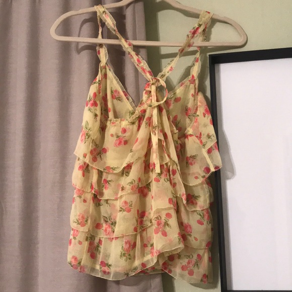 Abercrombie and Fitch Floral Tiered Top - Picture 4 of 6